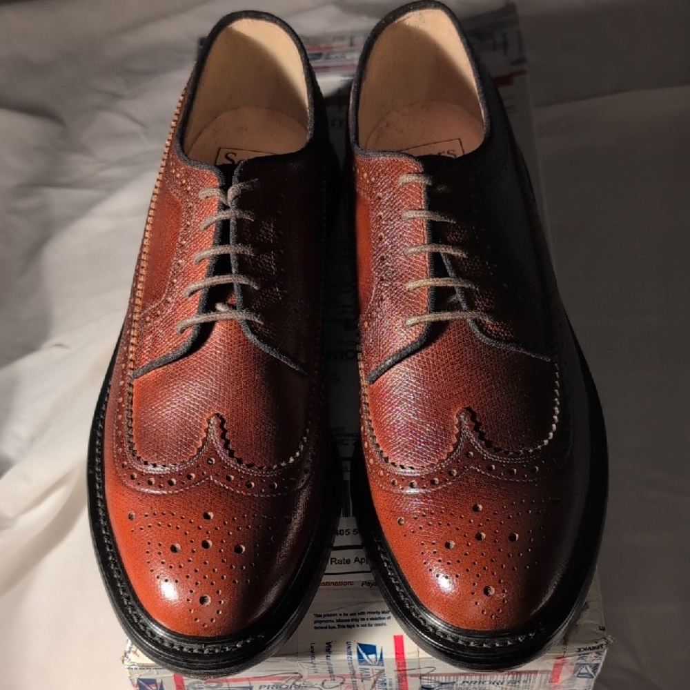 Sears Men's Brown Leather Oxfords